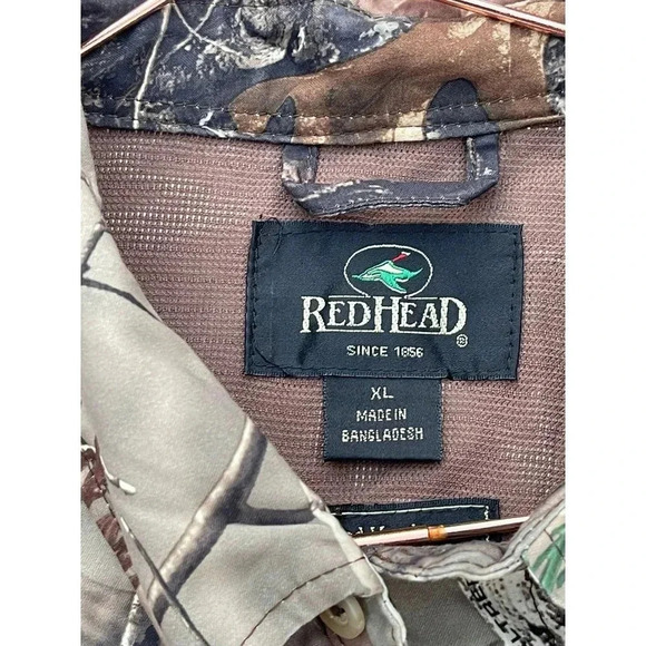 RedHead Long Sleeve Button Down Oak Vented Hunting Shirts Camo Brown Sz XL - Picture 12 of 12